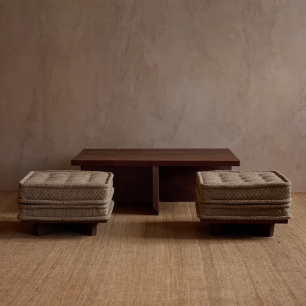 Noa Coffee Table & Ottomans
