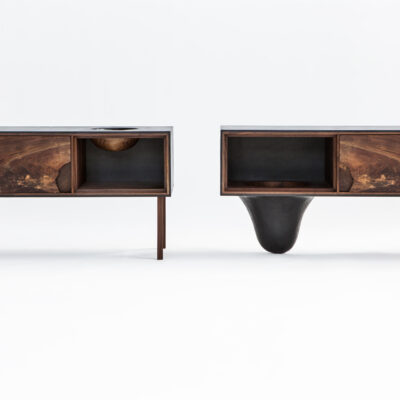 OUTSIDE IN Side Tables – Wood Legs