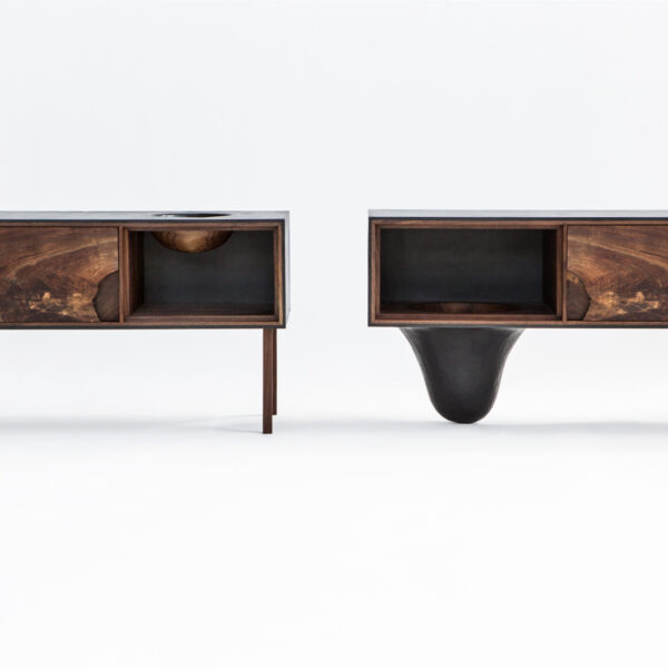 OUTSIDE IN Side Tables – Wood Legs