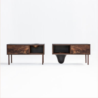 OUTSIDE IN Side Tables - Wood Legs