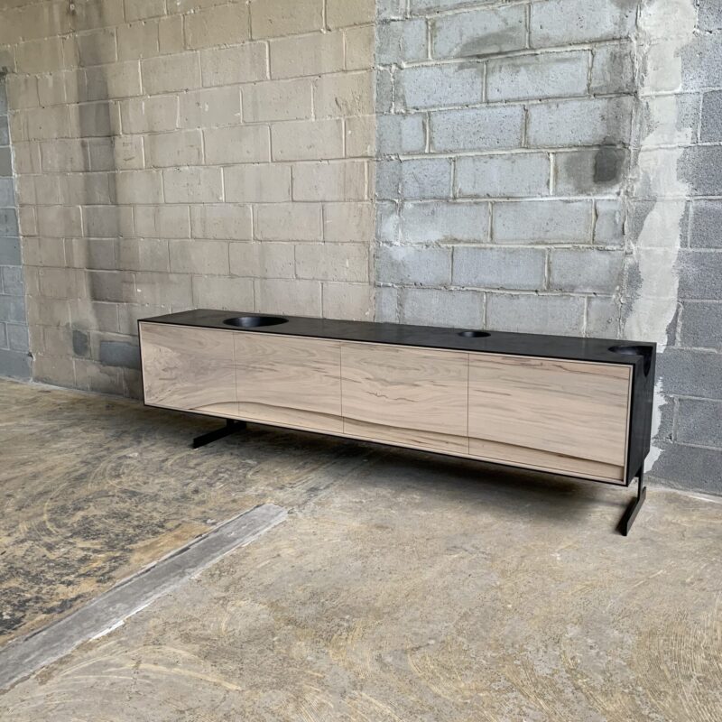 OUTSIDE IN Credenza – Metal Legs – 96”