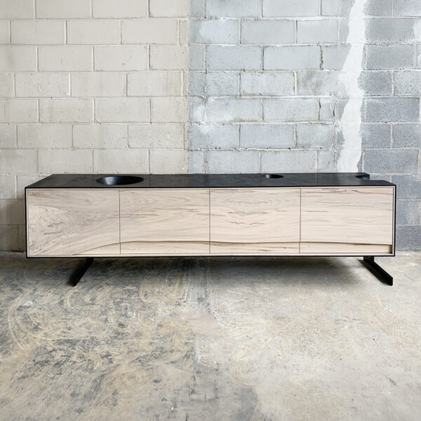 OUTSIDE IN Credenza - Metal Legs - 96''