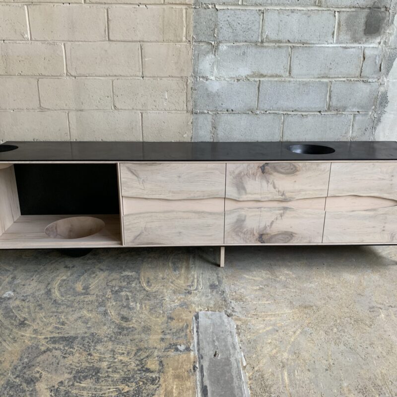 OUTSIDE IN Credenza – Wood Legs – 96”