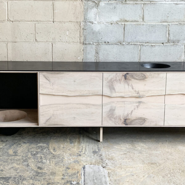 OUTSIDE IN Credenza – Wood Legs – 96”