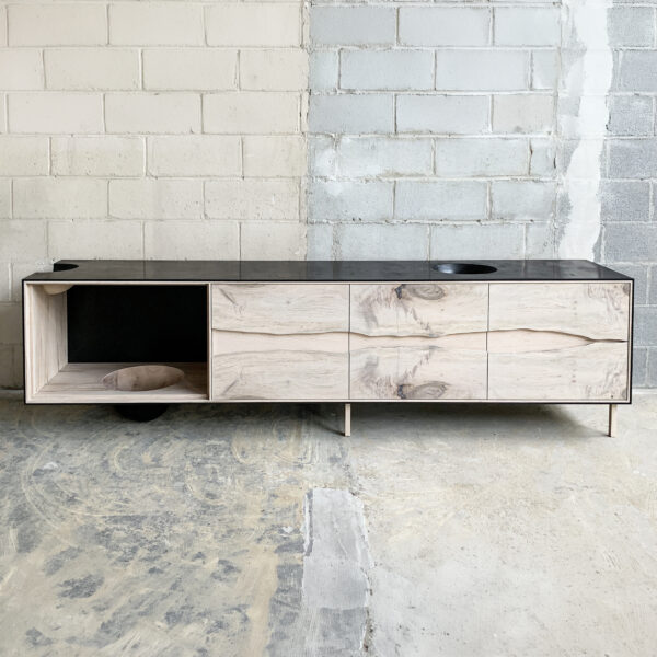 OUTSIDE IN Credenza - Wood Legs - 96''