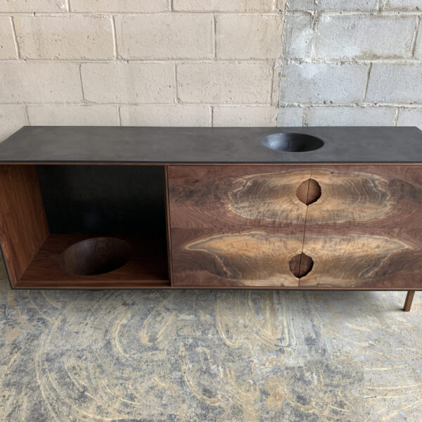 OUTSIDE IN Credenza – Wood Legs – 73”
