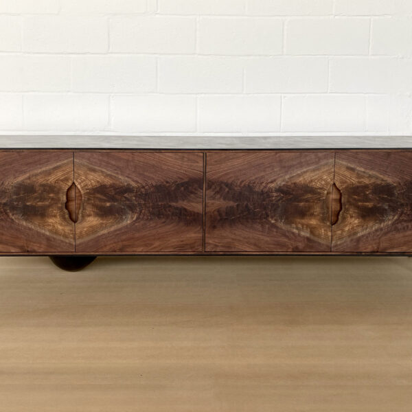 OUTSIDE IN Credenza – Wood Legs – 86”