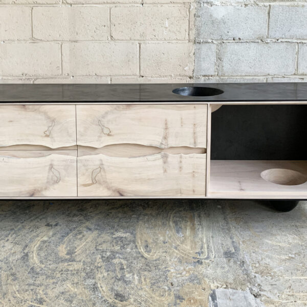 OUTSIDE IN Credenza – Wood Legs – 76”