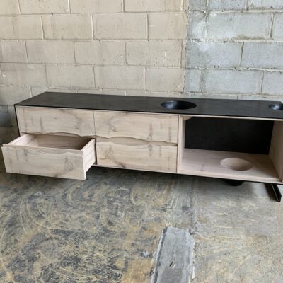 OUTSIDE IN Credenza – Wood Legs – 76”