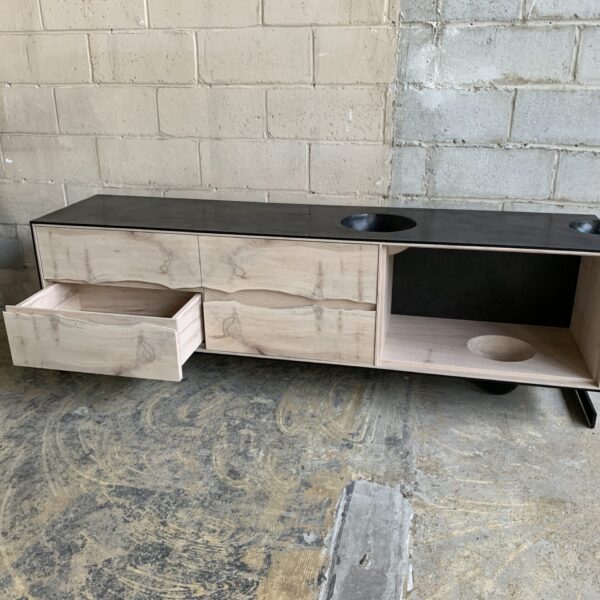 OUTSIDE IN Credenza – Wood Legs – 76”
