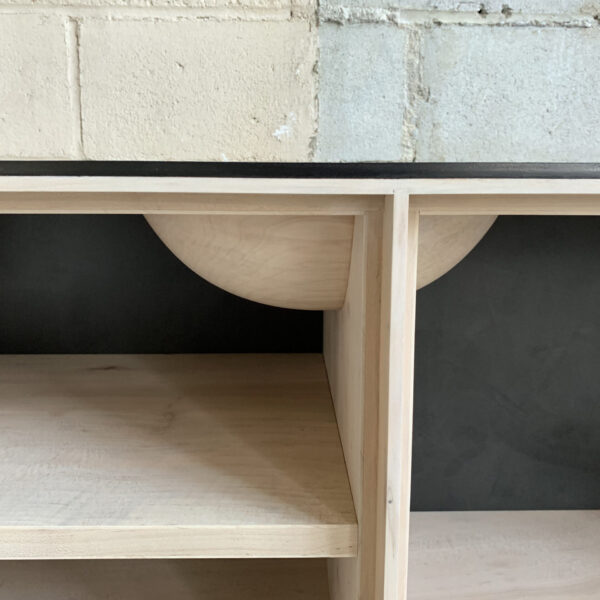 OUTSIDE IN Credenza – Wood Legs – 76”