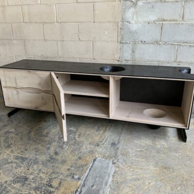 OUTSIDE IN Credenza – Wood Legs – 76”