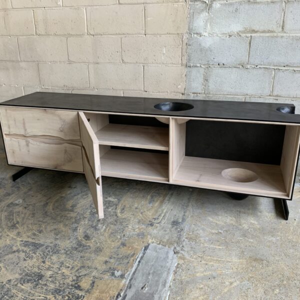 OUTSIDE IN Credenza – Wood Legs – 76”