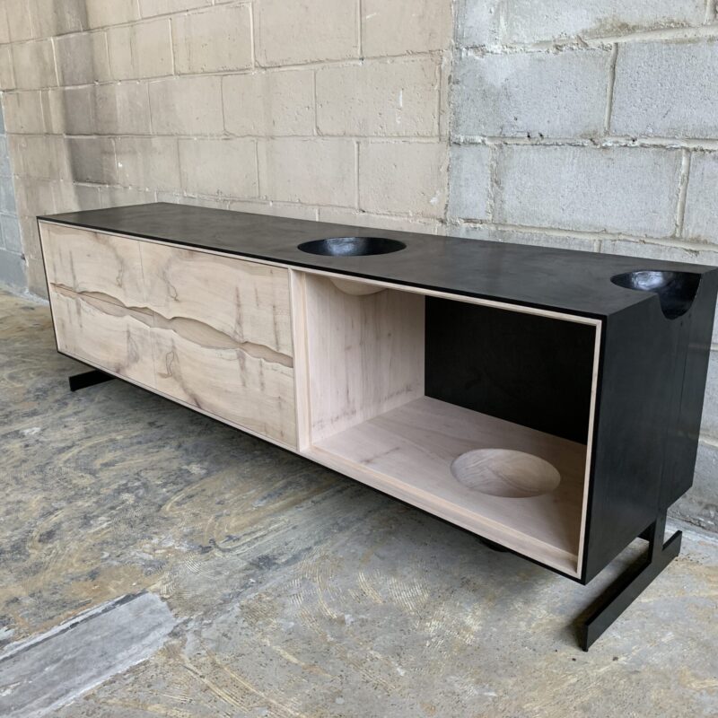 OUTSIDE IN Credenza – Wood Legs – 76”
