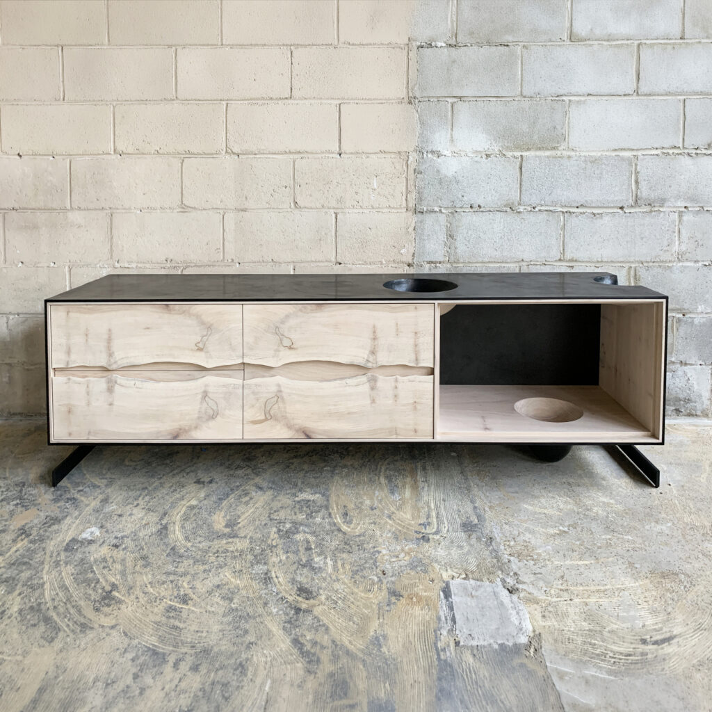 OUTSIDE IN Credenza - Wood Legs - 76''