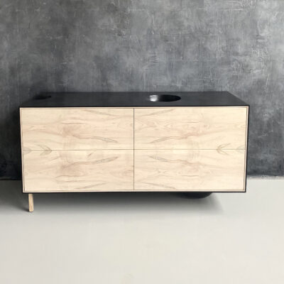 OUTSIDE IN Credenza – Wood Legs – 58”