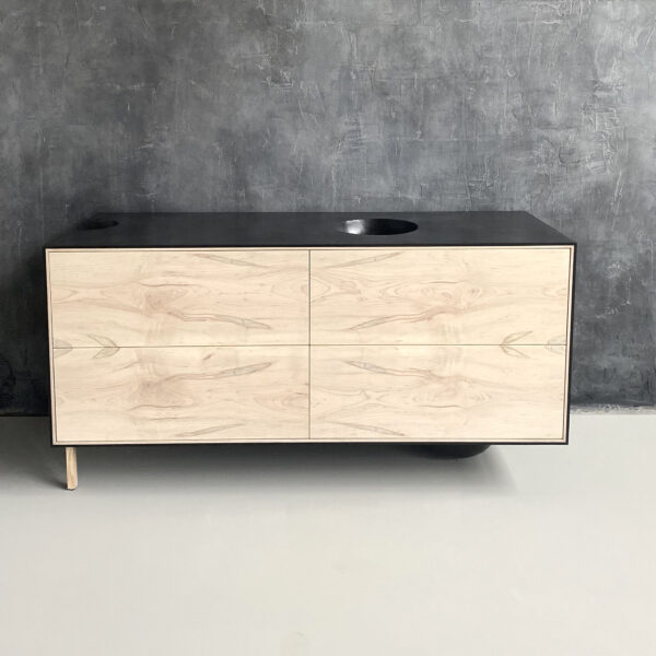 OUTSIDE IN Credenza – Wood Legs – 58”