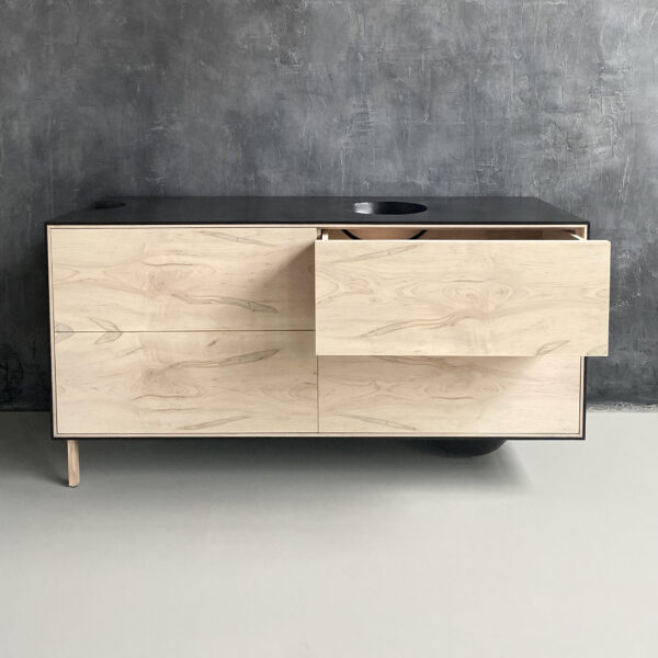 OUTSIDE IN Credenza – Wood Legs – 58”