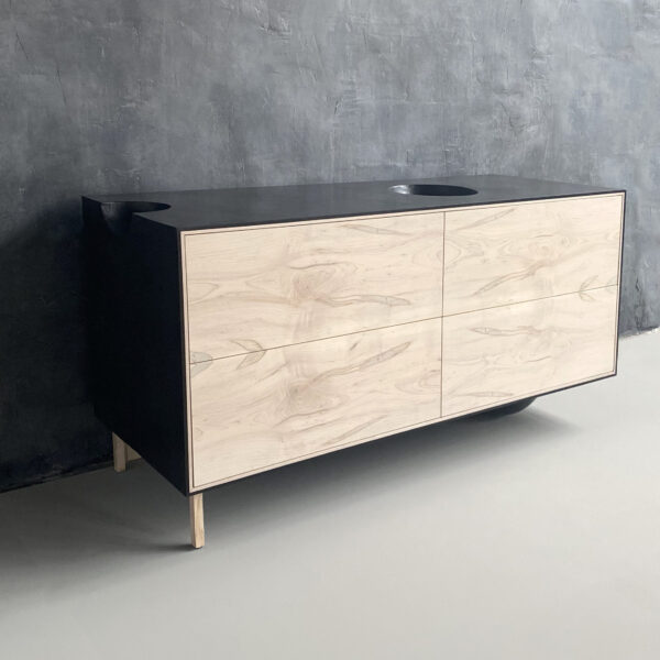 OUTSIDE IN Credenza – Wood Legs – 58”