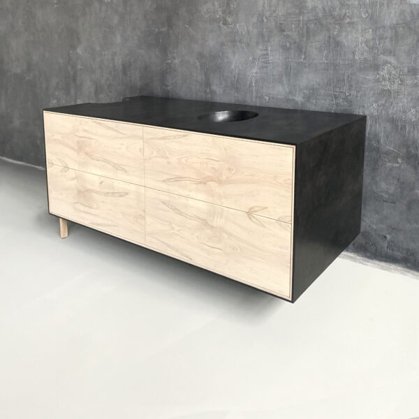 OUTSIDE IN Credenza – Wood Legs – 58”