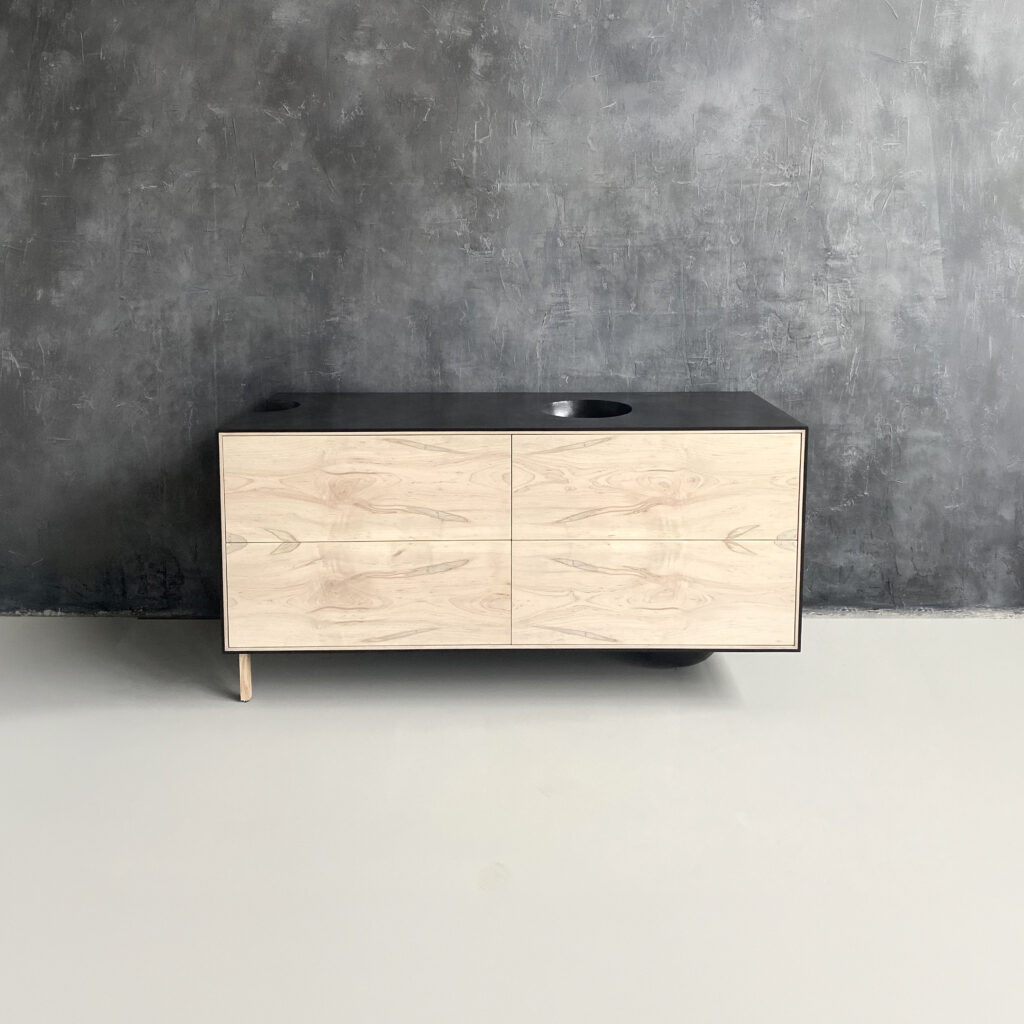 OUTSIDE IN Credenza - Wood Legs - 58''