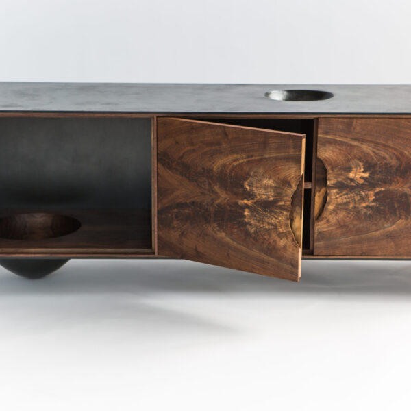 OUTSIDE IN Credenza – Wood Legs – 72”