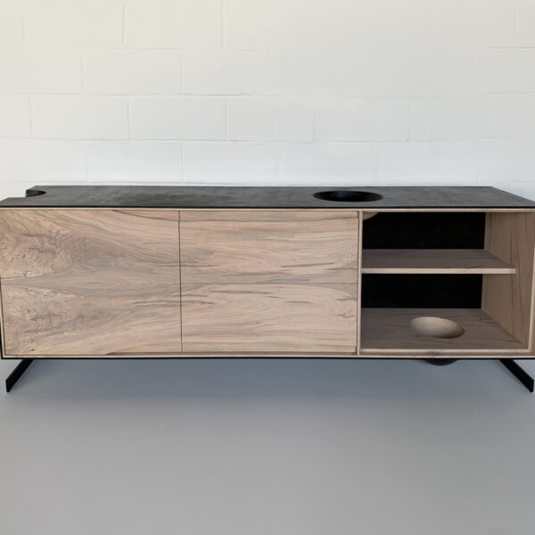 OUTSIDE IN Credenza – Metal Legs – 85”
