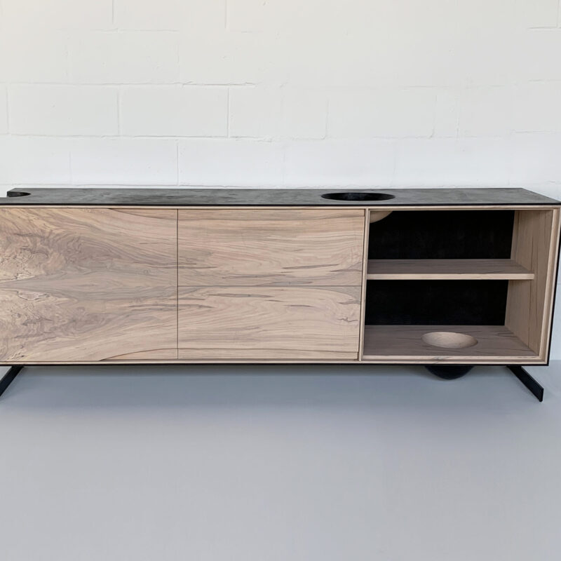 OUTSIDE IN Credenza – Metal Legs – 85”