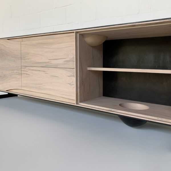 OUTSIDE IN Credenza – Metal Legs – 85”