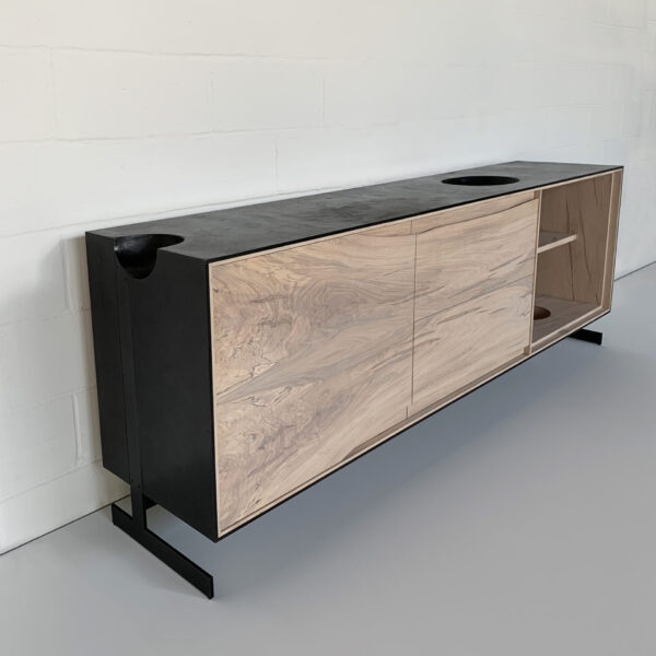 OUTSIDE IN Credenza – Metal Legs – 85”