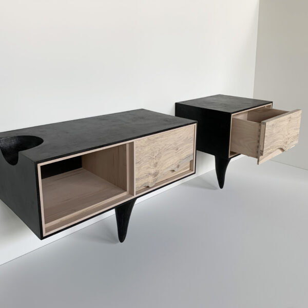 OUTSIDE IN Side Tables – Wall Mounted – Mismatched