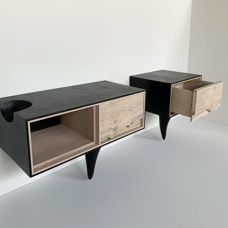 OUTSIDE IN Side Tables – Wall Mounted – Mismatched