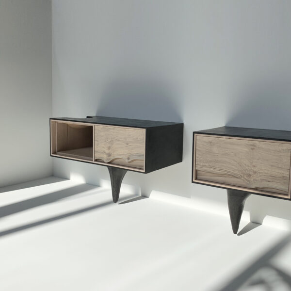OUTSIDE IN Side Tables – Wall Mounted – Mismatched