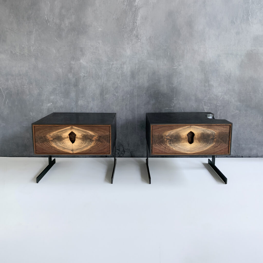 OUTSIDE IN Side Tables - Metal Legs