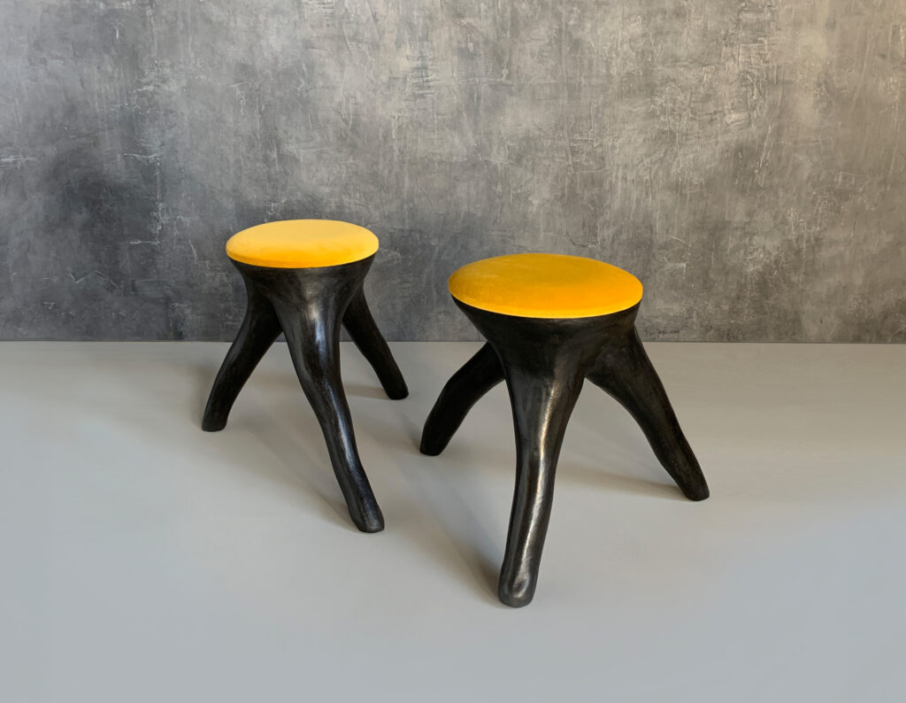 OUTSIDE IN Stool - Velvet