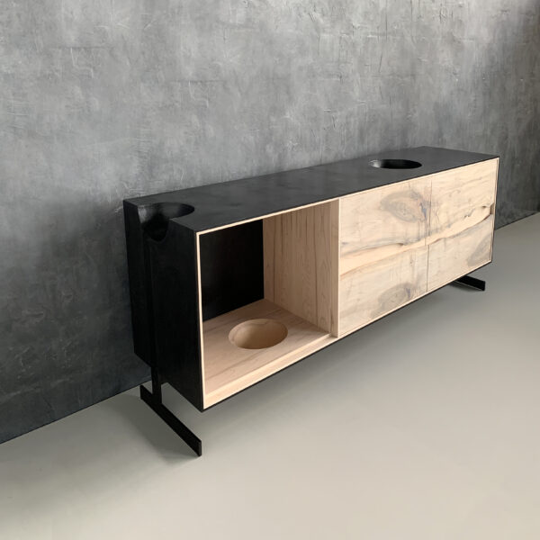 OUTSIDE IN Credenza – Metal Legs – 72”