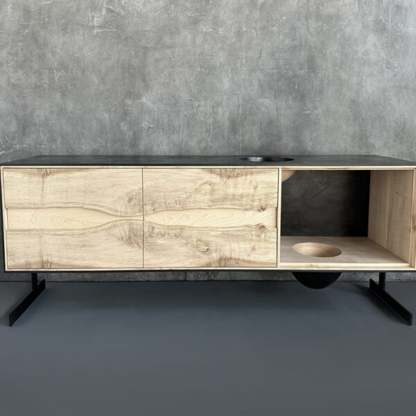 OUTSIDE IN Credenza – Metal Legs – 72”