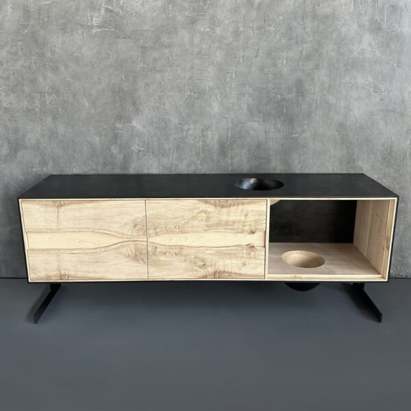 OUTSIDE IN Credenza – Metal Legs – 72”