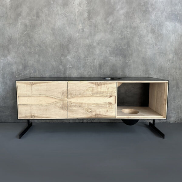 OUTSIDE IN Credenza - Metal Legs - 72''