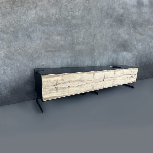 OUTSIDE IN Credenza – Metal Legs – 108”