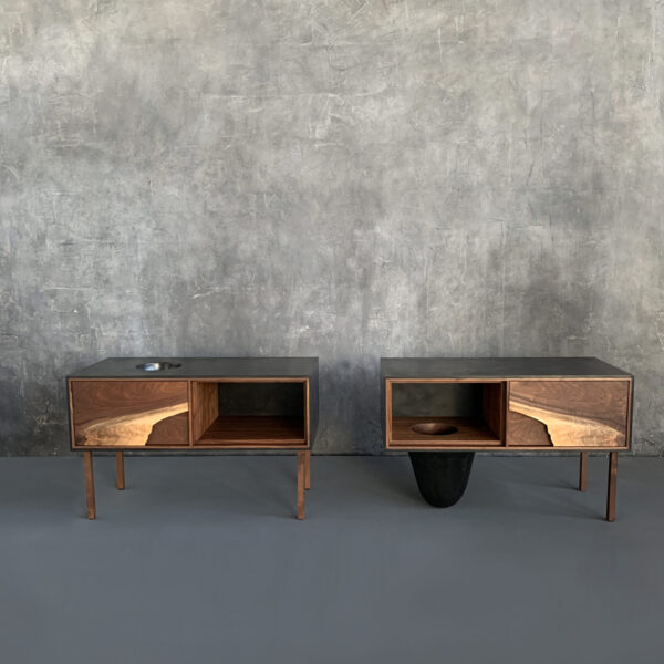 OUTSIDE IN Side Tables – Wood Legs