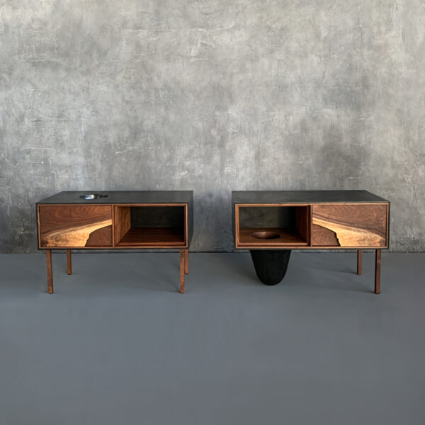 OUTSIDE IN Side Tables – Wood Legs
