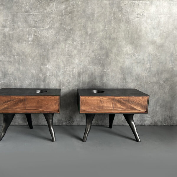 OUTSIDE IN Side Tables – Concrete Legs