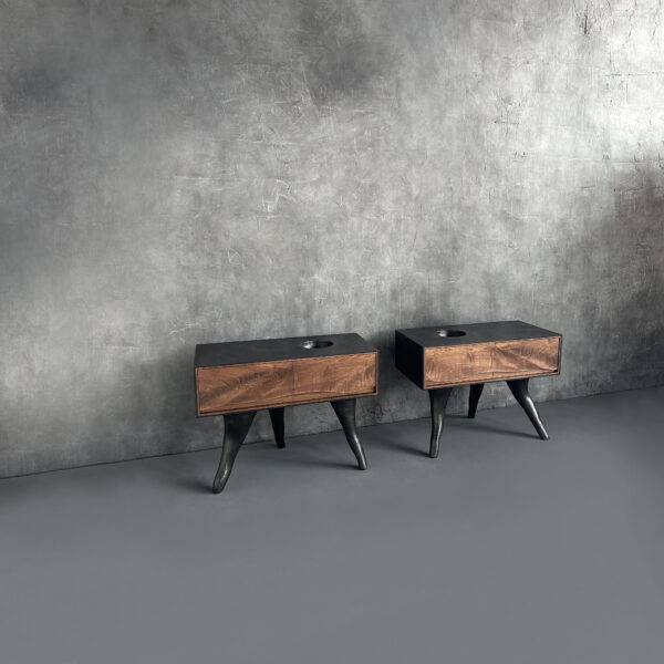 OUTSIDE IN Side Tables – Concrete Legs