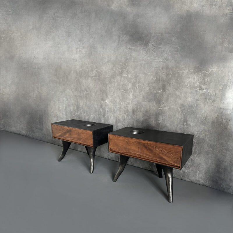 OUTSIDE IN Side Tables – Concrete Legs