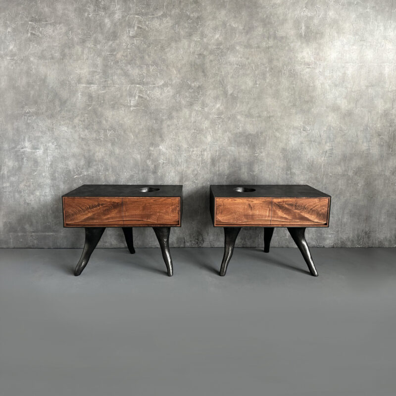 OUTSIDE IN Side Tables – Concrete Legs