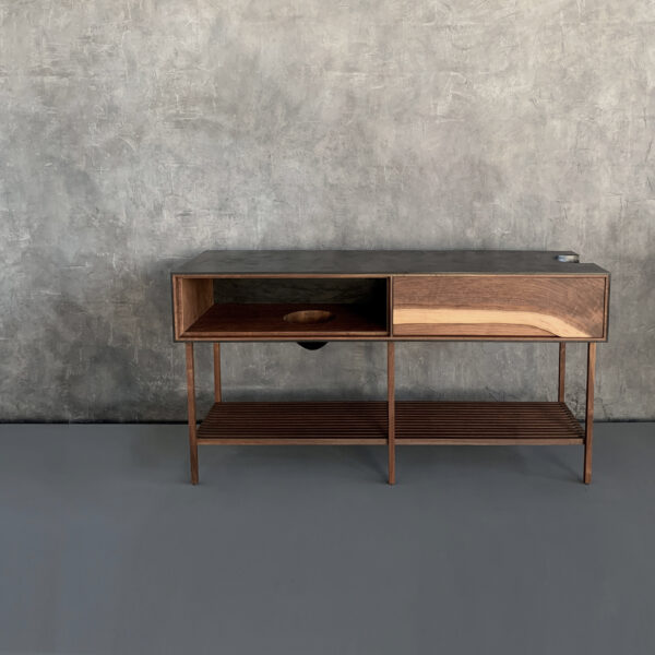OUTSIDE IN Console – Wood Legs and Shelf