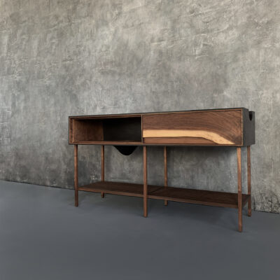 OUTSIDE IN Console – Wood Legs and Shelf