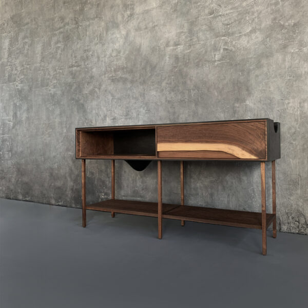 OUTSIDE IN Console – Wood Legs and Shelf