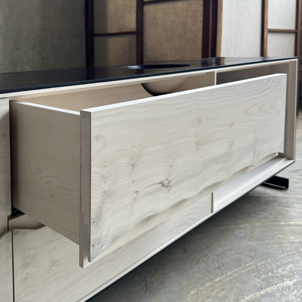 OUTSIDE IN Credenza – Metal Legs – 84”